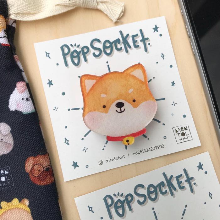 Jual Pop Socket Animals by MENTOL ART Phone Grip Griptok