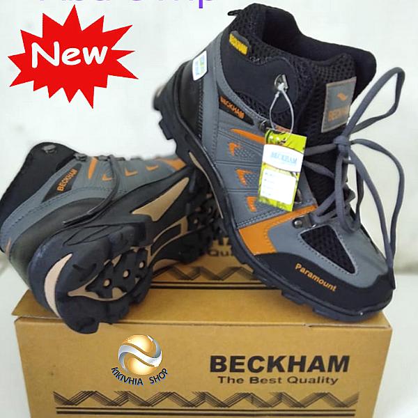 Gambar SEPATU GUNUNG / SEPATU HIKING / SEPATU TRACKING / SEPATU Beckham - Abu - Abu Strip, 39 dari kikivhia undefined Tokopedia