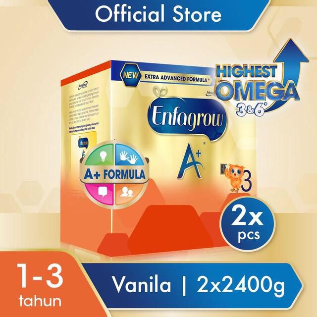 Gambar Enfagrow A+ 3 Vanila 2400gr x 2pcs dari BLYpedia undefined Tokopedia