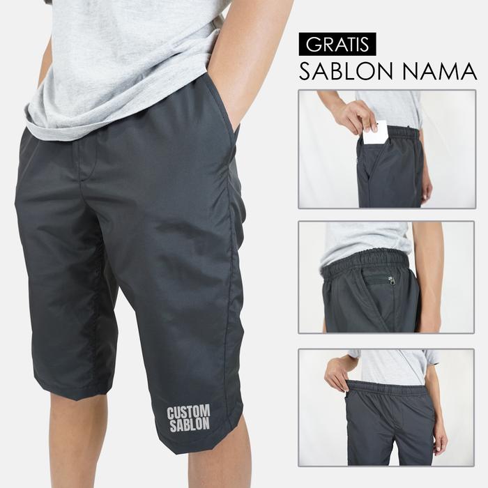 Gambar GRATIS SABLON NAMA - CELANA QUICK DRY CARLOS - SIMPLE - NYAMAN - ELEGA - Hitam, S dari Rumah Komunitas undefined Tokopedia