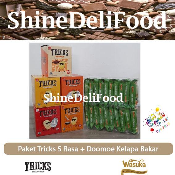 Gambar Paket Tricks 5 Rasa + Doomoe Kopi - Terbaru & Rendah Kalori - Tricks+Kelapa dari ShineDeliFood undefined Tokopedia