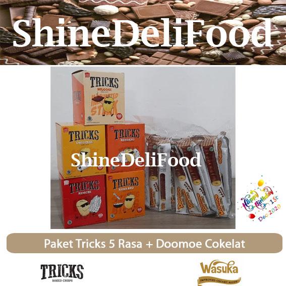 Gambar Paket Tricks 5 Rasa + Doomoe Kopi - Terbaru & Rendah Kalori - Tricks+Cokelat dari ShineDeliFood undefined Tokopedia