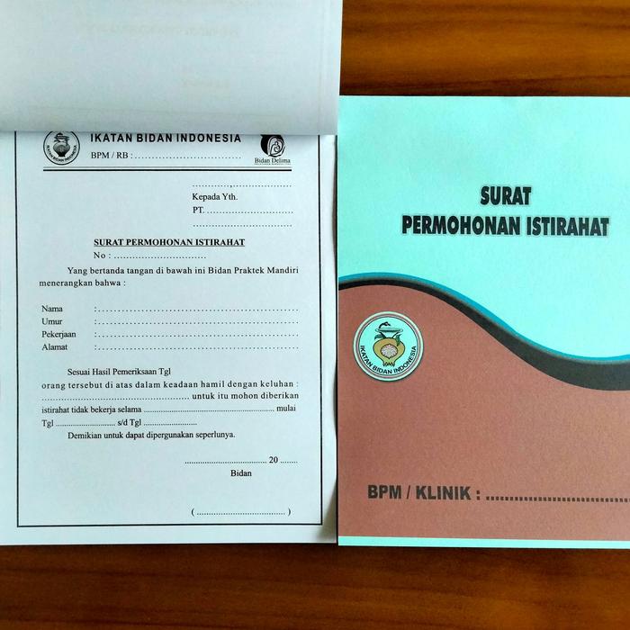 Jual Buku Lembar Surat Permohonan Istirahat Kota Mojokerto Bebycare Tokopedia