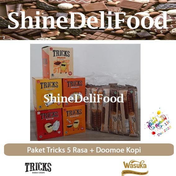 Gambar Paket Tricks 5 Rasa + Doomoe Kopi - Terbaru & Rendah Kalori - Tricks+Kopi dari ShineDeliFood undefined Tokopedia