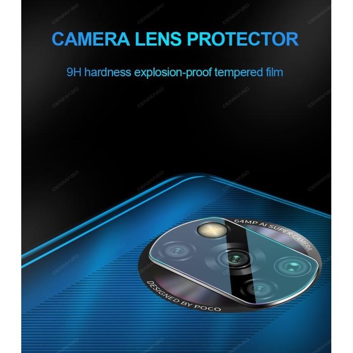 Jual Tempered Glass Kamera Xiaomi Pocophone X3 NFC Lens Kota