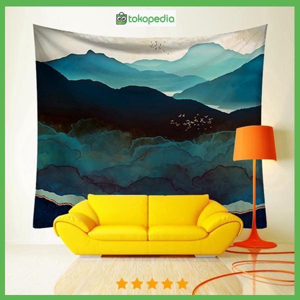 Gambar Sun And Moon Tapestry Art Wall Hanging Landscape Bedspread Room Wall - 95X73cm dari Momieval undefined Tokopedia