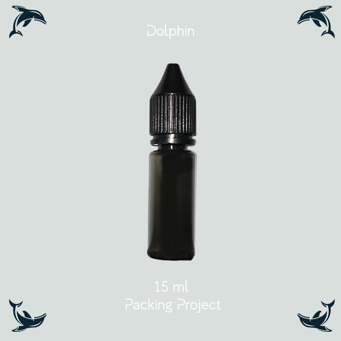 Gambar 15ml Chubby Bottle + cap botol Dolphin Gorilla - black dari Dolphin Packaging Bottle undefined Tokopedia