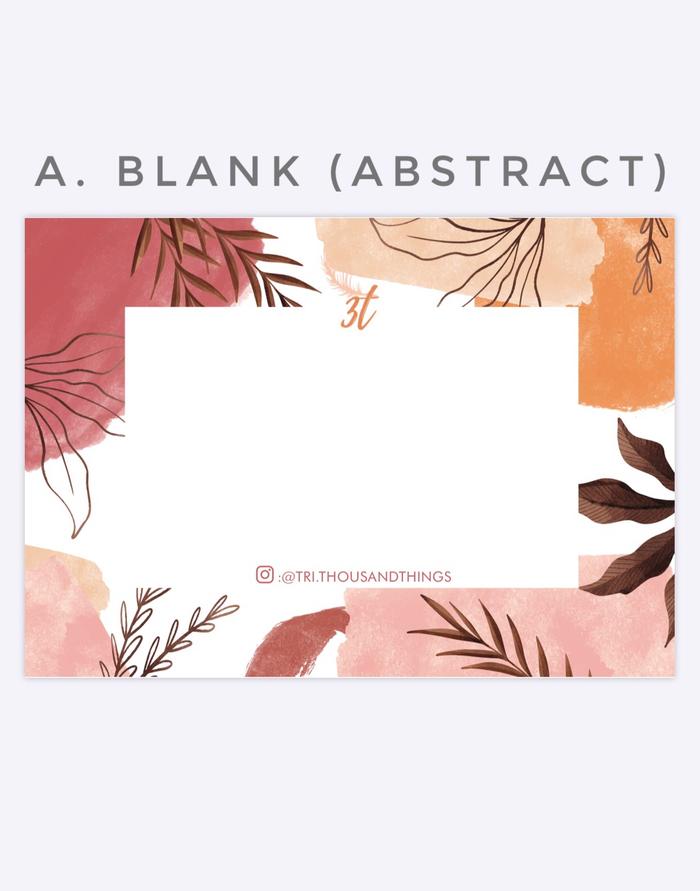 Gambar Gift Card / Kartu Ucapan - A Blank dari tri.thousandthings undefined Tokopedia
