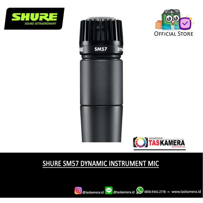 Gambar SHURE SM57 Dynamic Instrument Microphone - SHURE Microphone - SM57 Non Kabel dari TasKamera-ID undefined Tokopedia