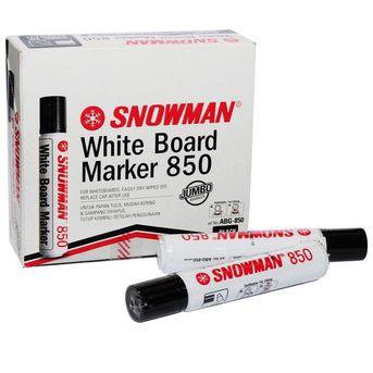 Gambar Snowman Spidol White Board Marker Jumbo 850 Besar Black Hitam Murah - Black dari SUKCESO Official undefined Tokopedia