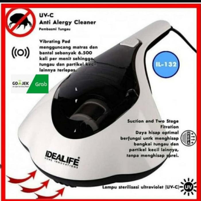 Gambar IDEALIFE IL-132 - Dust UV Mite Vacuum Cleaner - Vacum Pembunuh Tungau dari online kios undefined Tokopedia