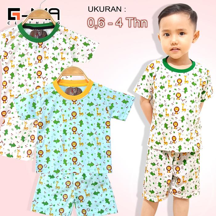 Gambar Kaos Setelan Anak 0,6 - 4 Tahun / Baju anak setelan - 6 Bln - 1 Tahun, Biru Muda dari G-MA Clothing undefined Tokopedia