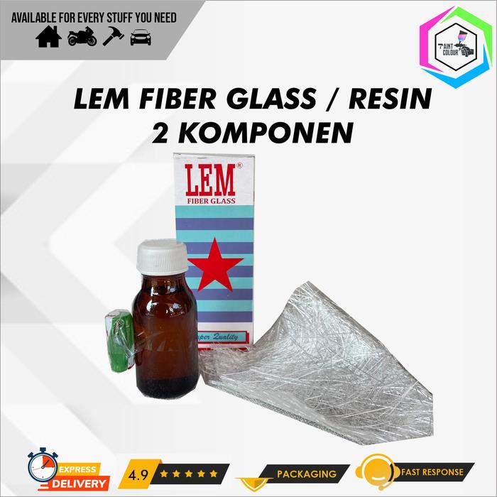Jual Lem Fiber Glass Fiberglass Resin Lem Plastik Bak Mandi Ember Kota Bandung Paint Colour Tokopedia