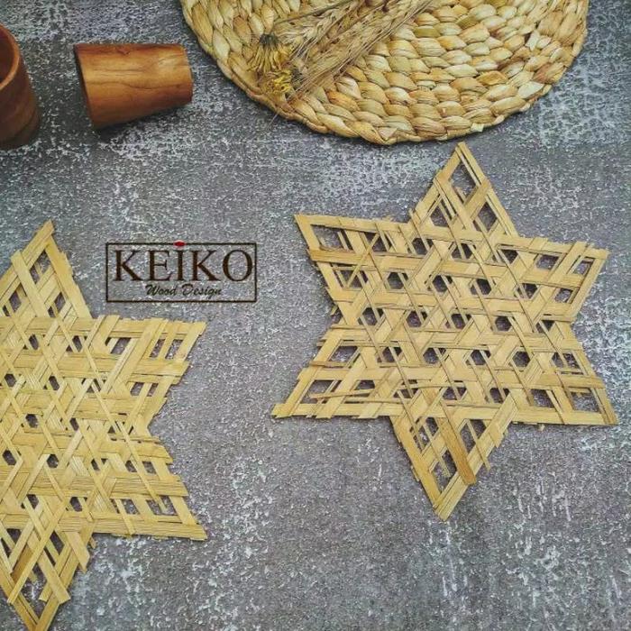 Gambar TABI - Tatakan Bintang Bambu - 1 pcs dari Keiko Wood Design undefined Tokopedia