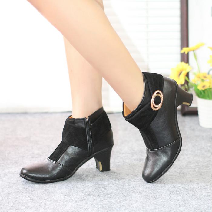Gambar sepatu boots wanita psa 15 - Hitam, 38 dari DAYSA undefined Tokopedia
