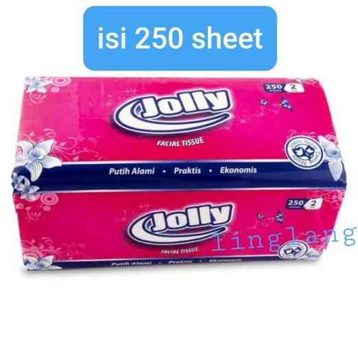 Gambar Tisu Jolly ( 250 sheet ) 2ply tissue facial soft pack dari VINNY COLLECTION_NEW undefined Tokopedia