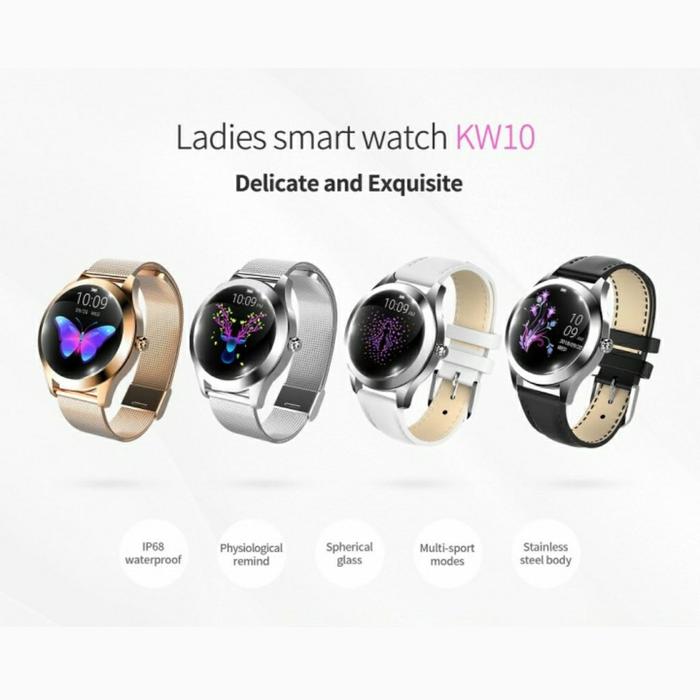Kw10 Smart Watch Women 2021 Ip68 Waterproof Heart Rate Plus - AliExpress
