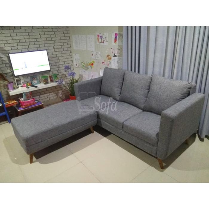 Gambar Sofa Minimalis 3 Puff Tangan Mungil dari Modesty Showroom undefined Tokopedia