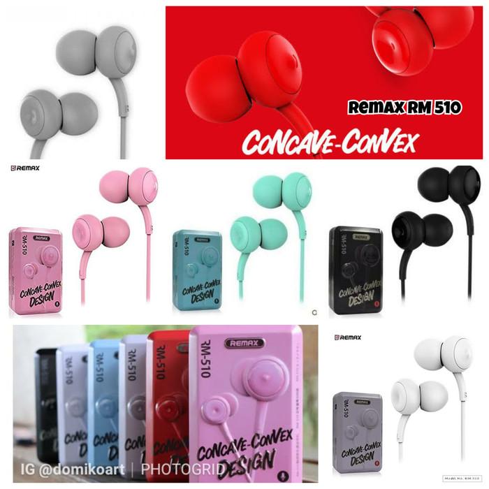 Remax Rm 510 REMAX Concave Convex In Ear Wired Headset Earphone HD