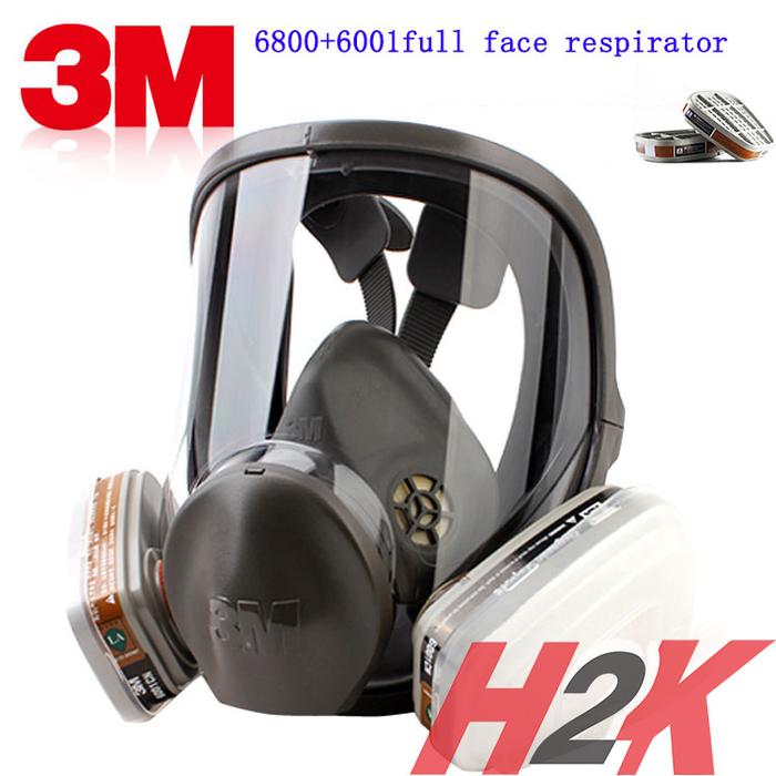 Gambar Masker 3M Full Facepiece Reusable Respirator 6800 - 6800 - M dari H2K, undefined Tokopedia