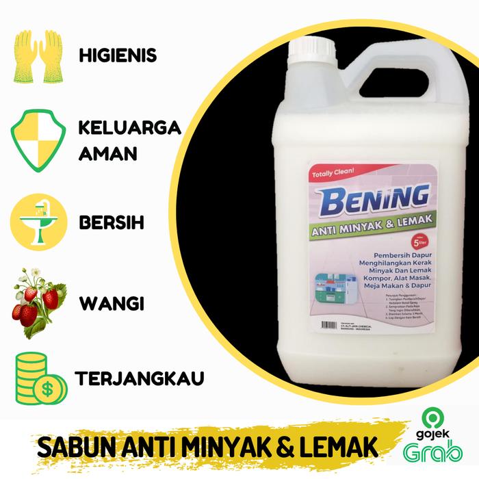 Gambar SABUN ANTI MINYAK & LEMAK - PEMBERSIH MEJA MAKAN DAPUR - 5 liter dari Sabun bening_NEW undefined Tokopedia