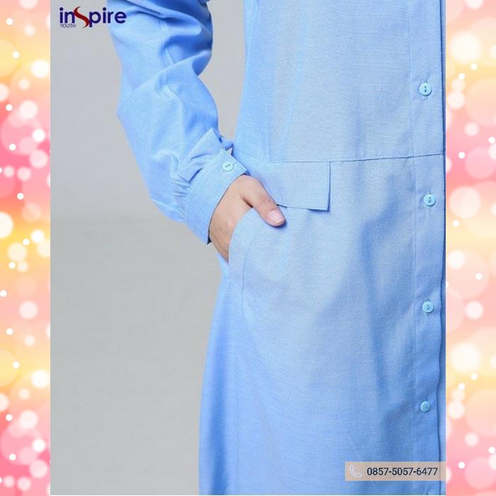 Gambar Inspire Tunik ITu 13 Warna Biru Muda Katun Blouse Atasan Kerja Kantor - Sky Blue, XXL dari Hibban Online Shop undefined Tokopedia
