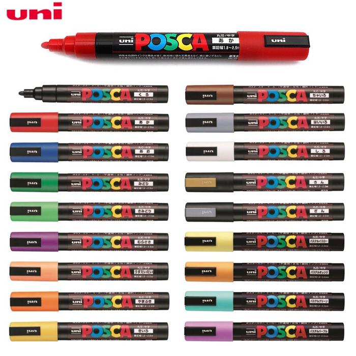 Jual Uni POSCA PC-5M Marker Pen Medium Tip Part Bronze