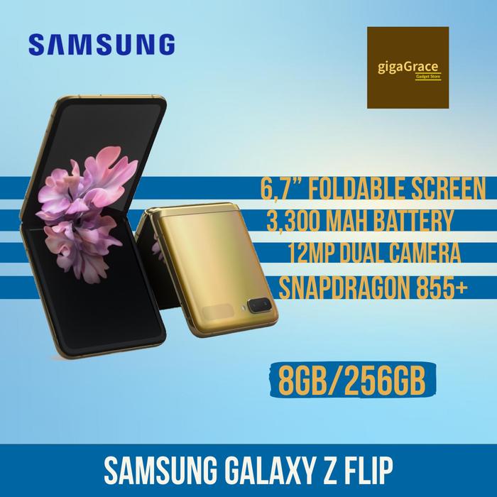 Jual Samsung Galaxy Z Flip Smartphone ( 8GB/256GB ) - Gold - Jakarta Pusat  - gigagrace | Tokopedia