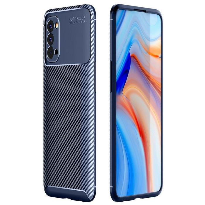 Case Oppo Reno Softcase Rugged Armor Original Biru