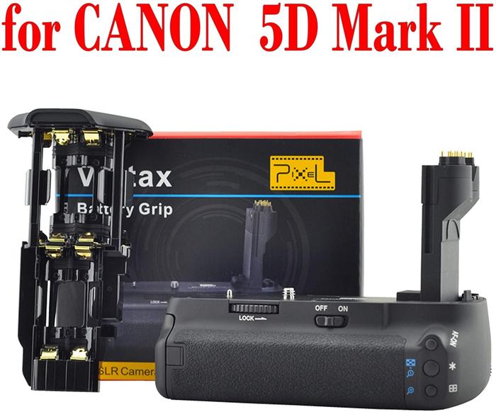 Canon Eos 5d Mark Ii Bg-e6 Vertical Battery Grip By Pixel Vertax