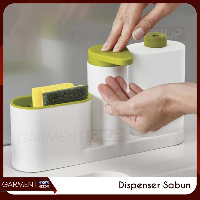 Gambar Dispenser Sabun Set 3 In 1 Tempat Sabun Cuci Piring Rak Wastafel Dapur - RANDOM, PACKING BUBBLE dari GarmentMarts undefined Tokopedia