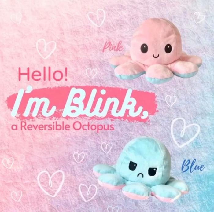 Gambar PROMO tik tok Boneka Gurita bolak balik Octopus Doll cumi cumi TIKTOK - PINK-BLUE dari Three Acc undefined Tokopedia