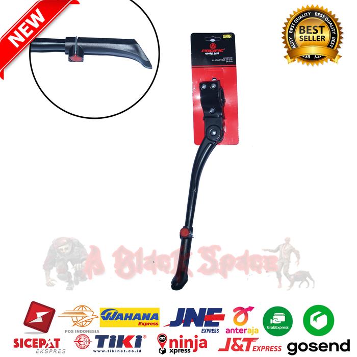 Gambar Standar Samping Sepeda ukuran 24"-27.5" PACIFIC ALLOY SP-H416 Standar dari ablackspace undefined Tokopedia