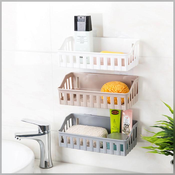 Gambar Rak Multifungsi Tempel Tembok Rak Dapur / Toilet - Putih dari Zen Baby undefined Tokopedia