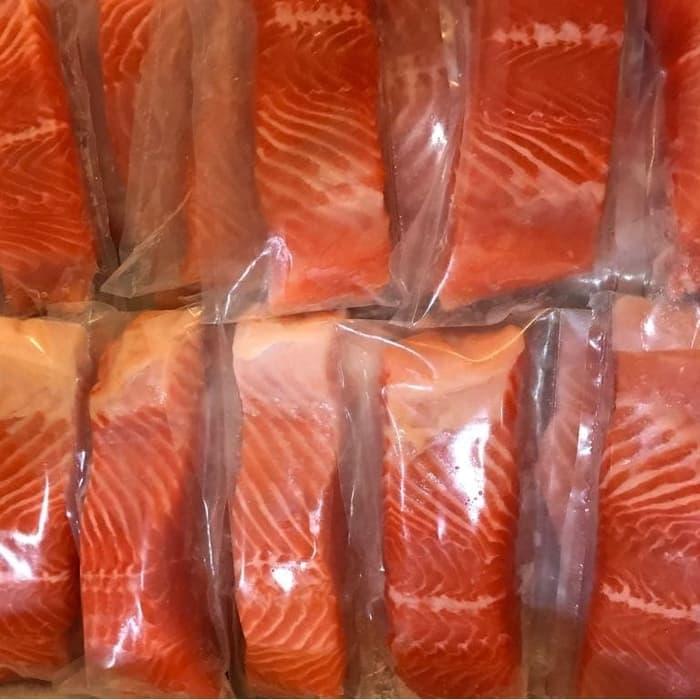 Gambar Ikan Salmon Frozen Atlantik Fillet (Norwegian Salmon) @1KG dari kiatcell undefined Tokopedia