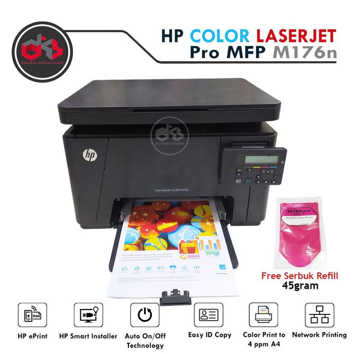 Jual Printer HP Color LaserJet Pro MFP M176n | Printer warna A4 - Jakarta  Pusat - Dika Toner Solutions | Tokopedia
