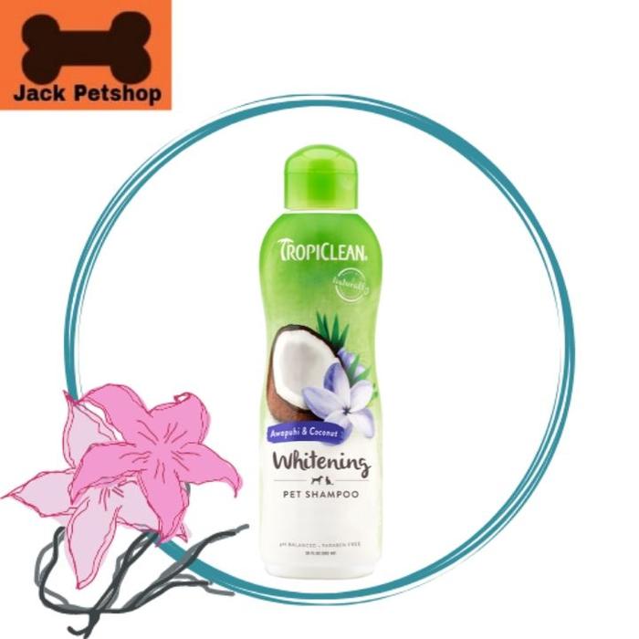Jual Tropiclean Whitening Awapuhi Coconut Pet Shampoo 355ml
