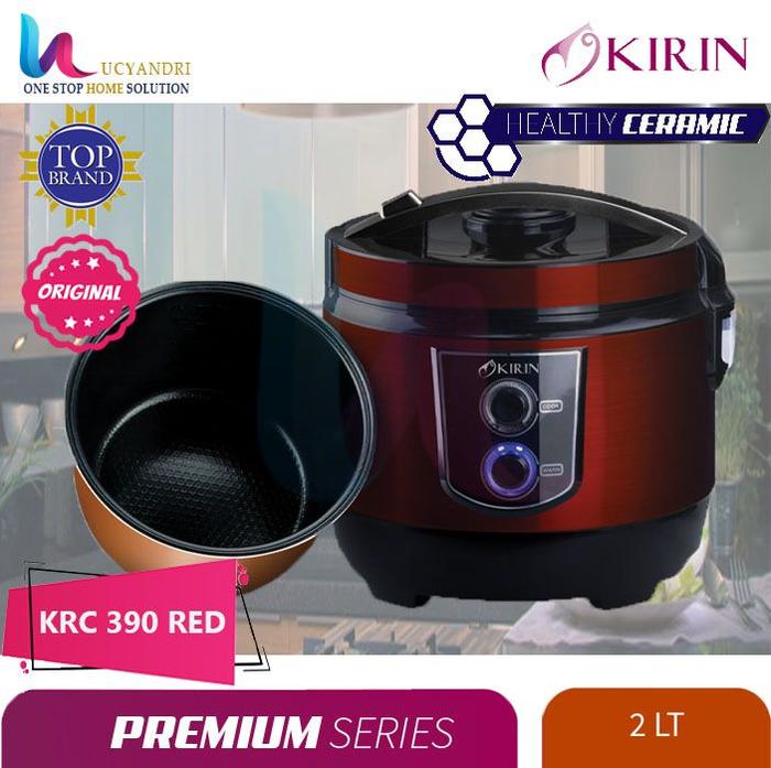 Gambar KIRIN RICE COOKER 2.0 LITER | KRC-390 CERAMIC ORIGINAL - Merah dari Lucyandri Official undefined Tokopedia