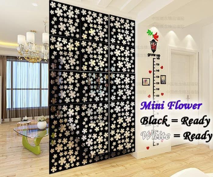 Gambar VINTAGE 3D LITTLE MINI FLOWER TIRAI GANTUNG / PARTISI PENYEKAT RUANGAN - Hitam dari METHWALLSTICKER Kab. Bekasi Tokopedia