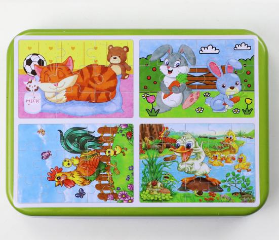 Gambar TweedyToys - Jigsaw Puzzle / Puzzle Kayu 4 In 1 - AYAM dari Jaya Multi Kreasi undefined Tokopedia