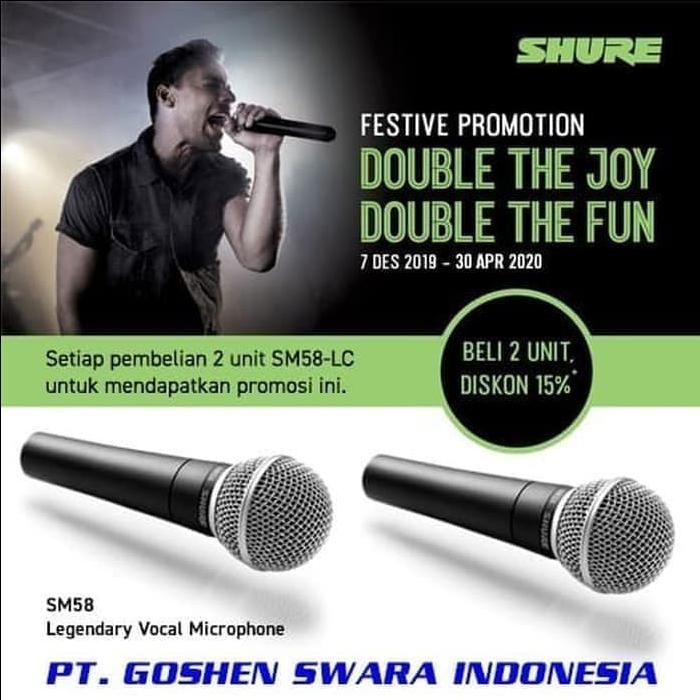 Gambar SHURE SM58 LC ( 2 Unit ) - SHURE Microphone SM58 dari TasKamera-ID undefined Tokopedia