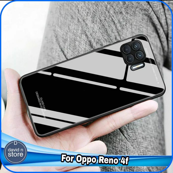 Gambar Casing Oppo Reno 4f Reno4 F Hard Soft Case Glass Mirror Slim Cover - Hitam dari Gp Access undefined Tokopedia