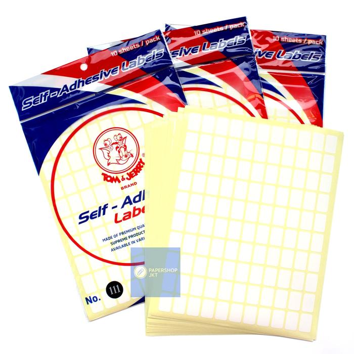 Format Label Tom & Jerry 127 - Belajar Berhitung