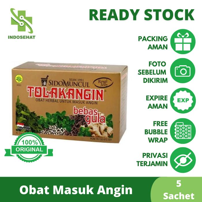 Gambar Tolak Angin Bebas Gula per dus 5 sachet dari IndoSehat Global undefined Tokopedia