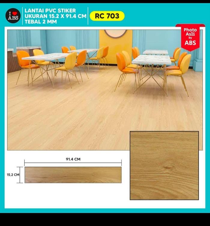 Gambar STIKER LANTAI KAYU UK 91,4 X 15,2CM TEBAL 2MM Wallpaper Lantai Vinyl - RC 703 dari homewallpaperr undefined Tokopedia