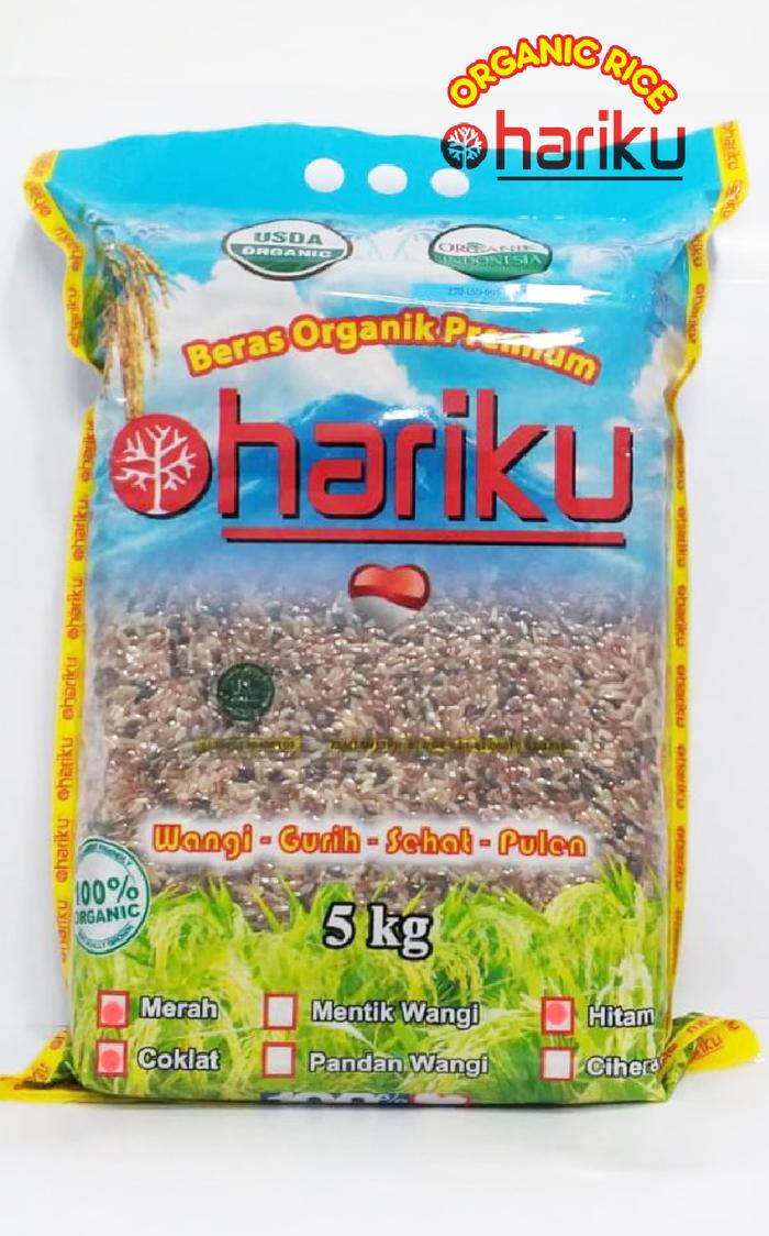 Gambar Beras Mix (Merah-Coklat-Hitam) Organik Hariku 5 kg dari Duta Merlin Organik undefined Tokopedia