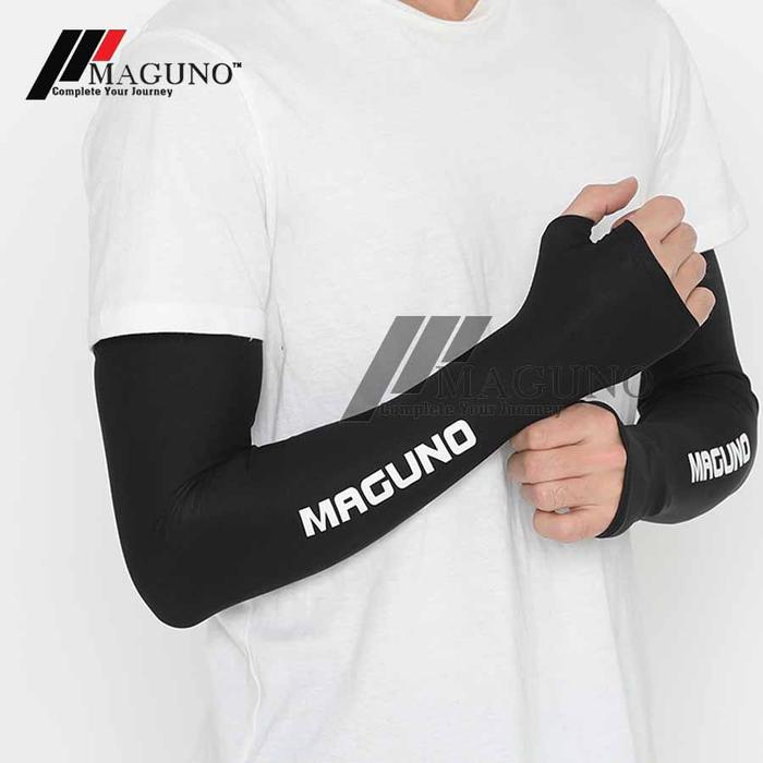 Gambar Maguno Arm Sleeve Manset Maguno Quick Dry Arm Sleeves Protection - Royal Black, L dari MAGUNO undefined Tokopedia