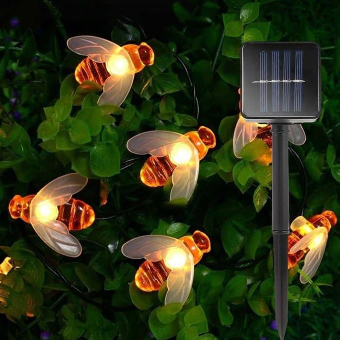 Gambar Lampu taman LED solar power bentuk lebah 30 LED 6 meter dari SURUSSTORE undefined Tokopedia