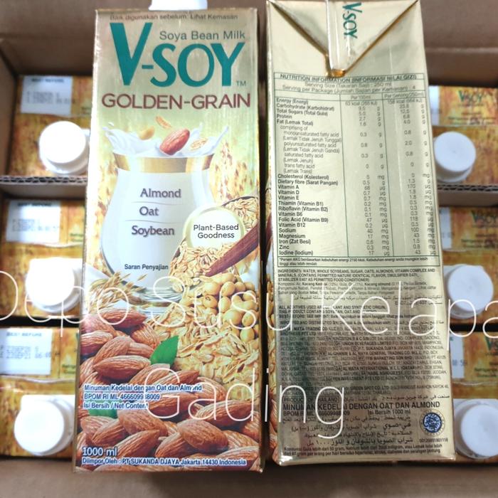 Jual Vsoy Golden Grain 1l V Soy Susu Kedelai Golden Grain Goldengrain Jakarta Utara Depo Susu Kelapa Gading Tokopedia