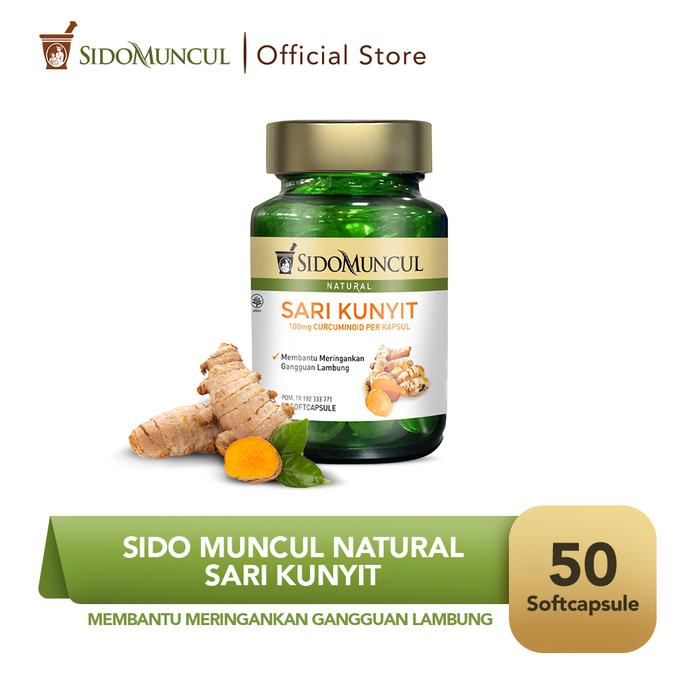 Promo Sido Muncul Natural Sari Kunyit Soft Capsule 50 K Sakit Maag Perut Kota Tangerang Selatan Sido Muncul Store Tokopedia